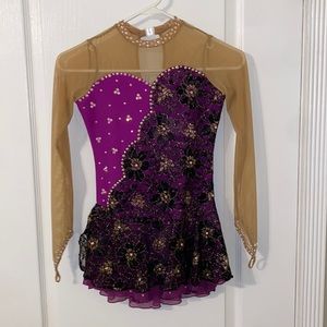 Custom made figure skating competition dress